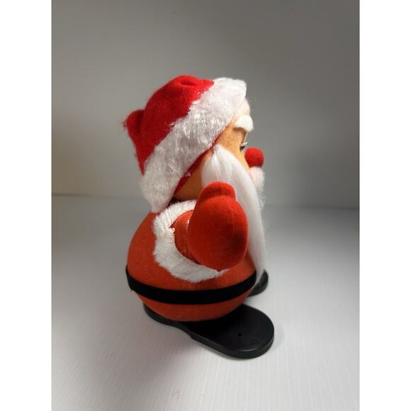 Vintage Santa Claus Figure Toy Paper Tunes 6" 1983 READ - Picture 4 of 7